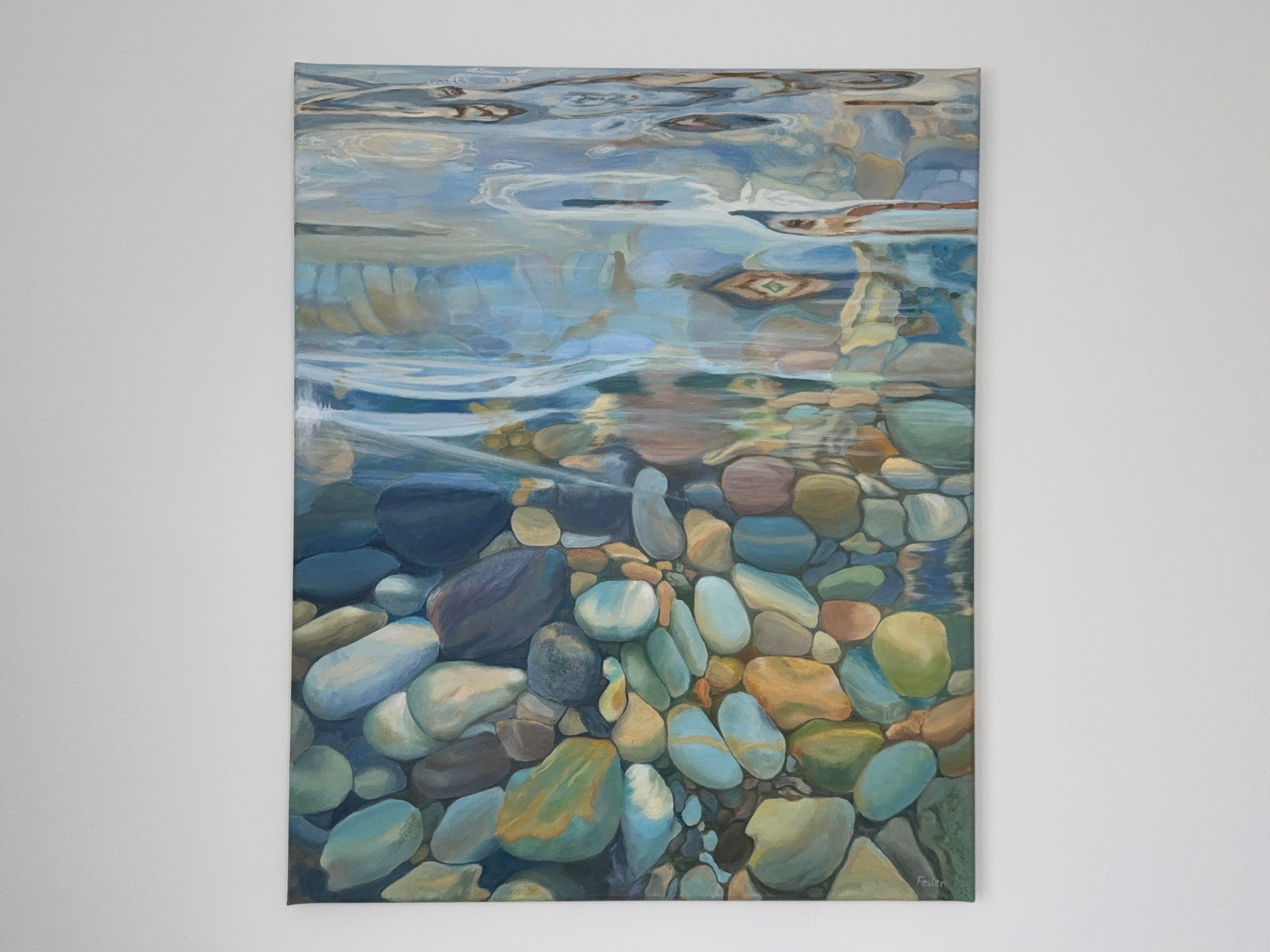 In the clear river - 60 x 73 cm