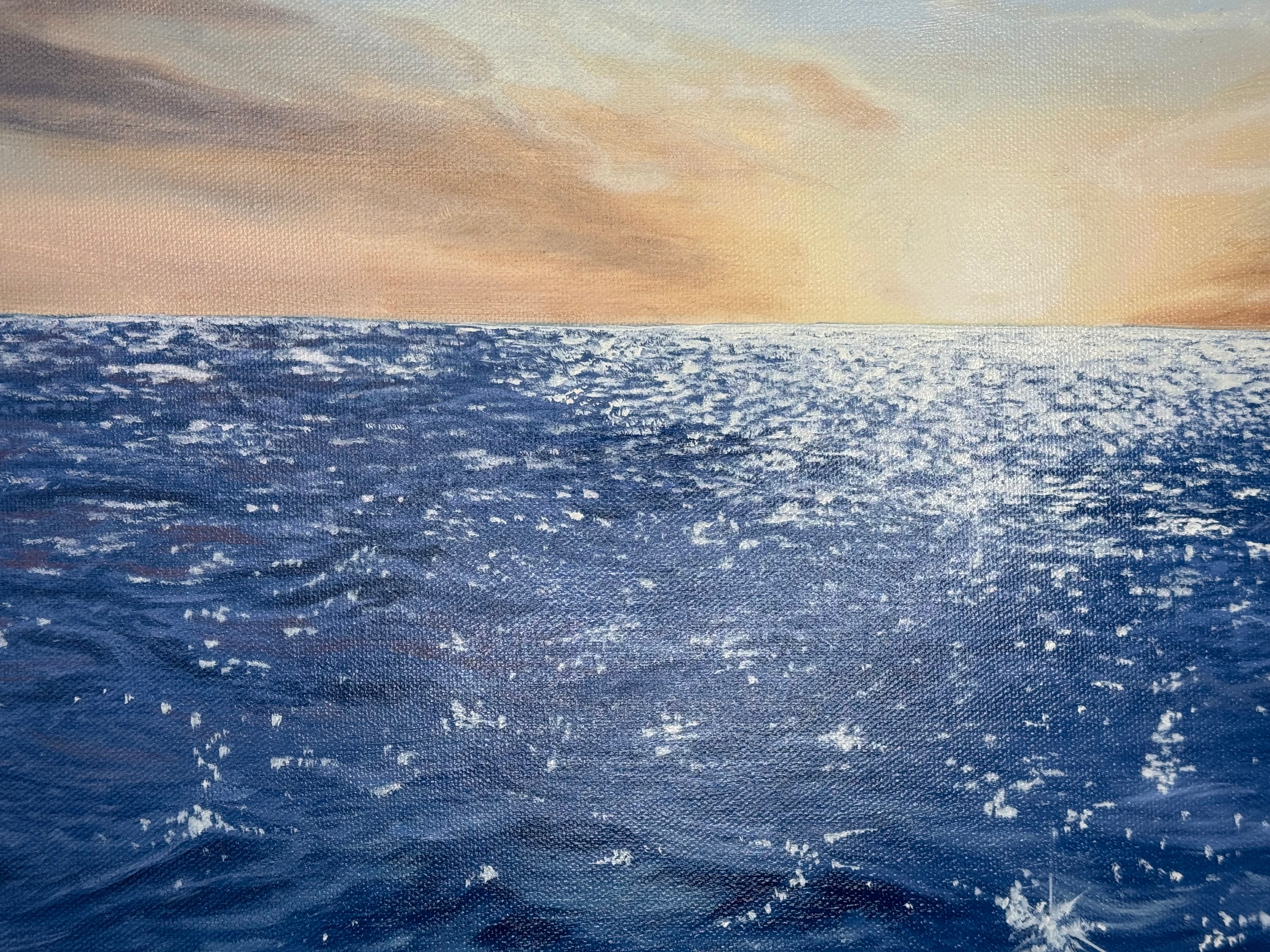 Ocean in Golden Light - 50 x 70 cm