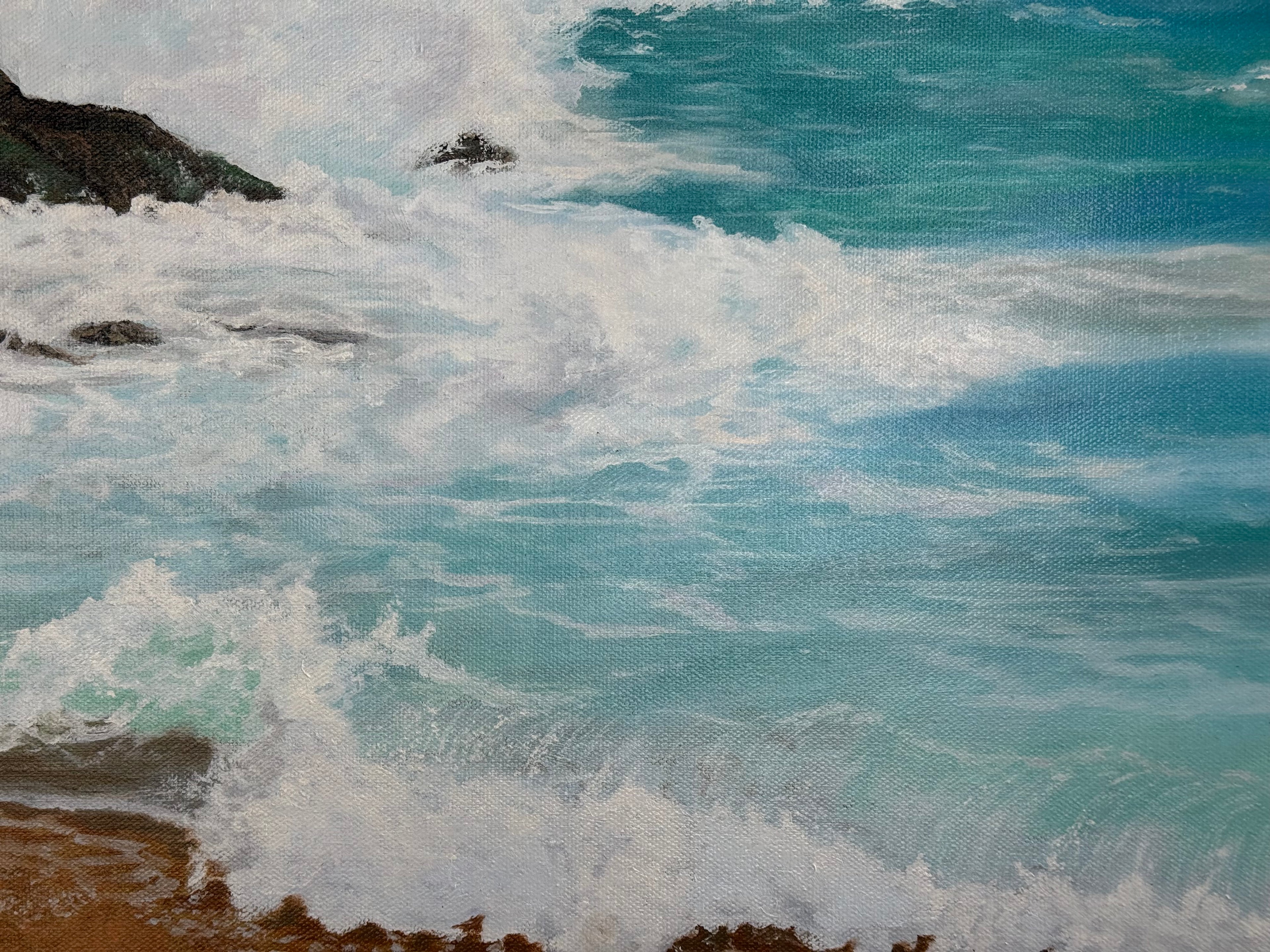 Turquoise Noise – 50 x 100 cm