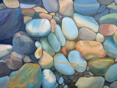 In the clear river - 60 x 73 cm