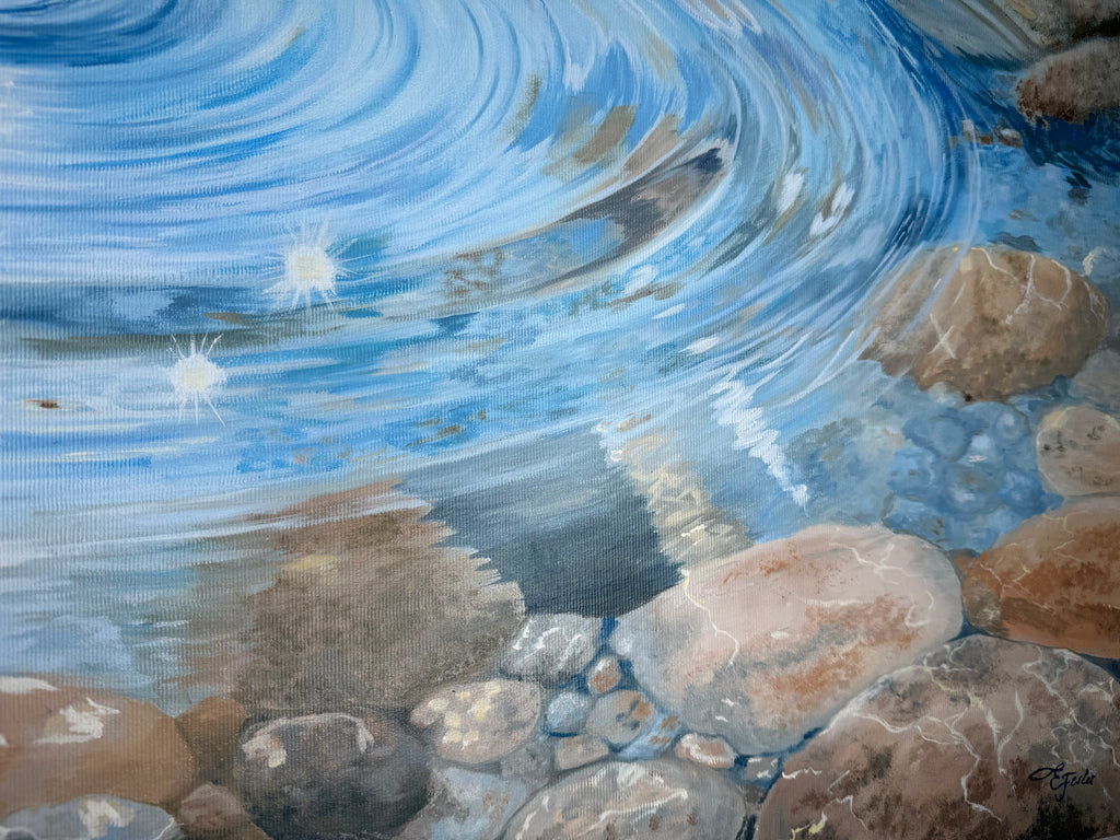 In the Center of Calm - 70 x 100 cm