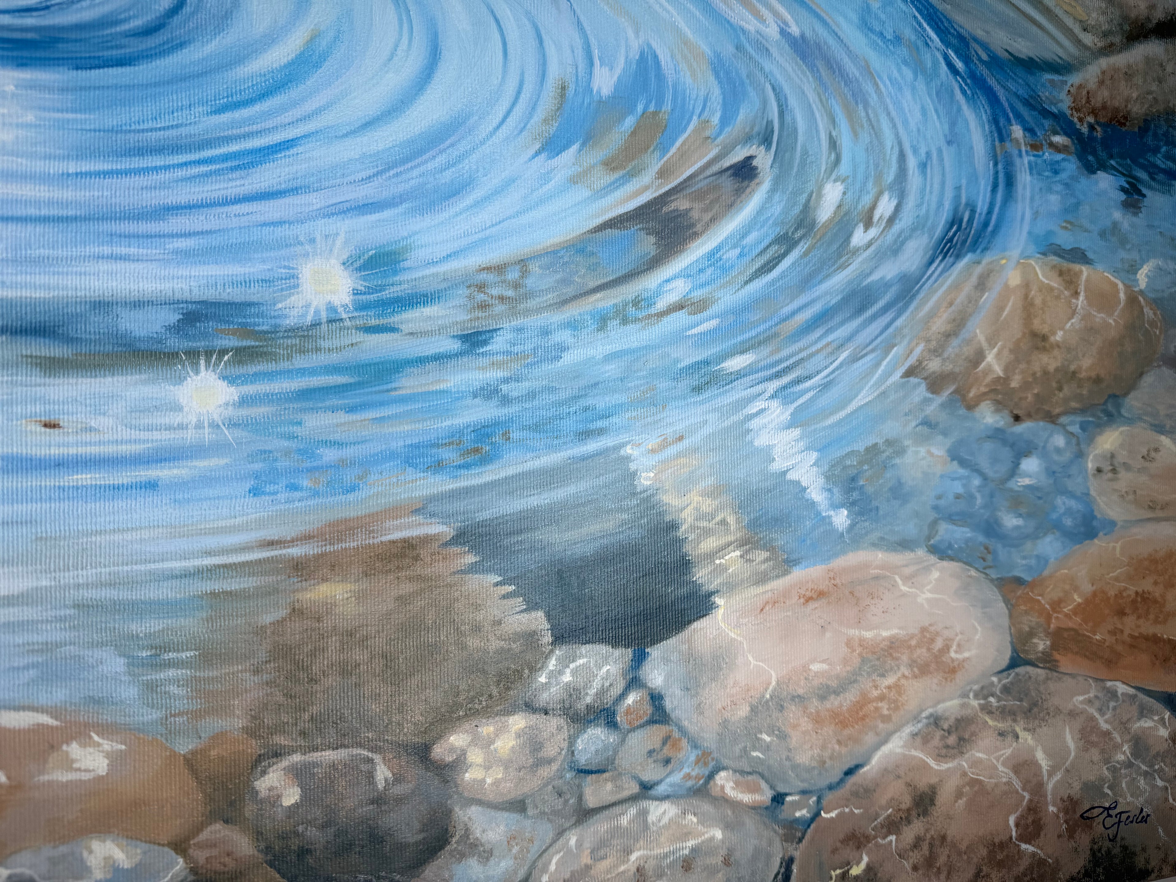 In the Center of Calm - 70 x 100 cm