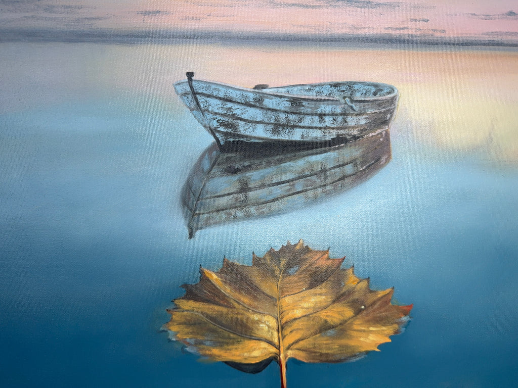 Autumn on Silent Lake - 60 x 60 cm