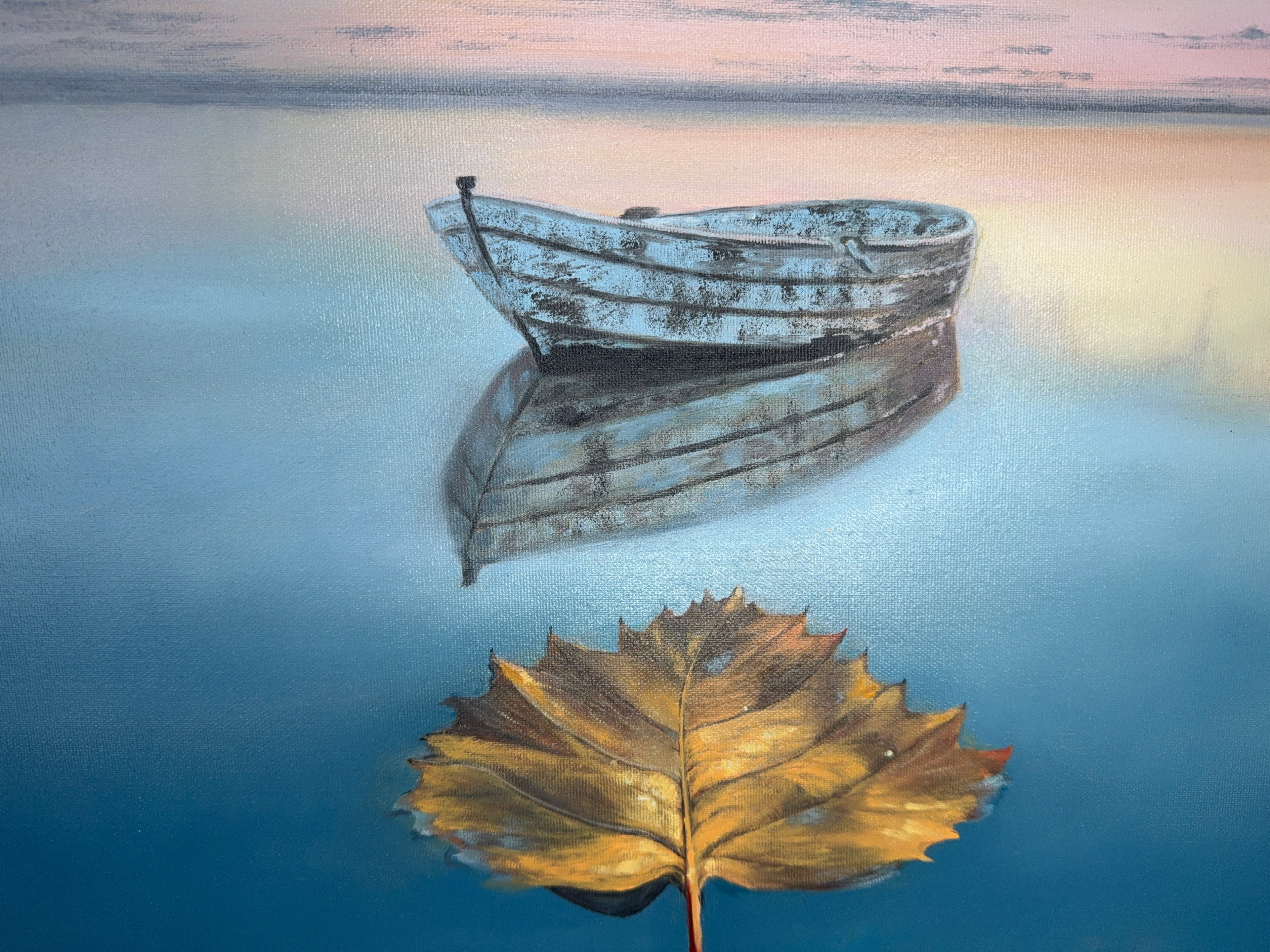 Autumn on Silent Lake - 60 x 60 cm