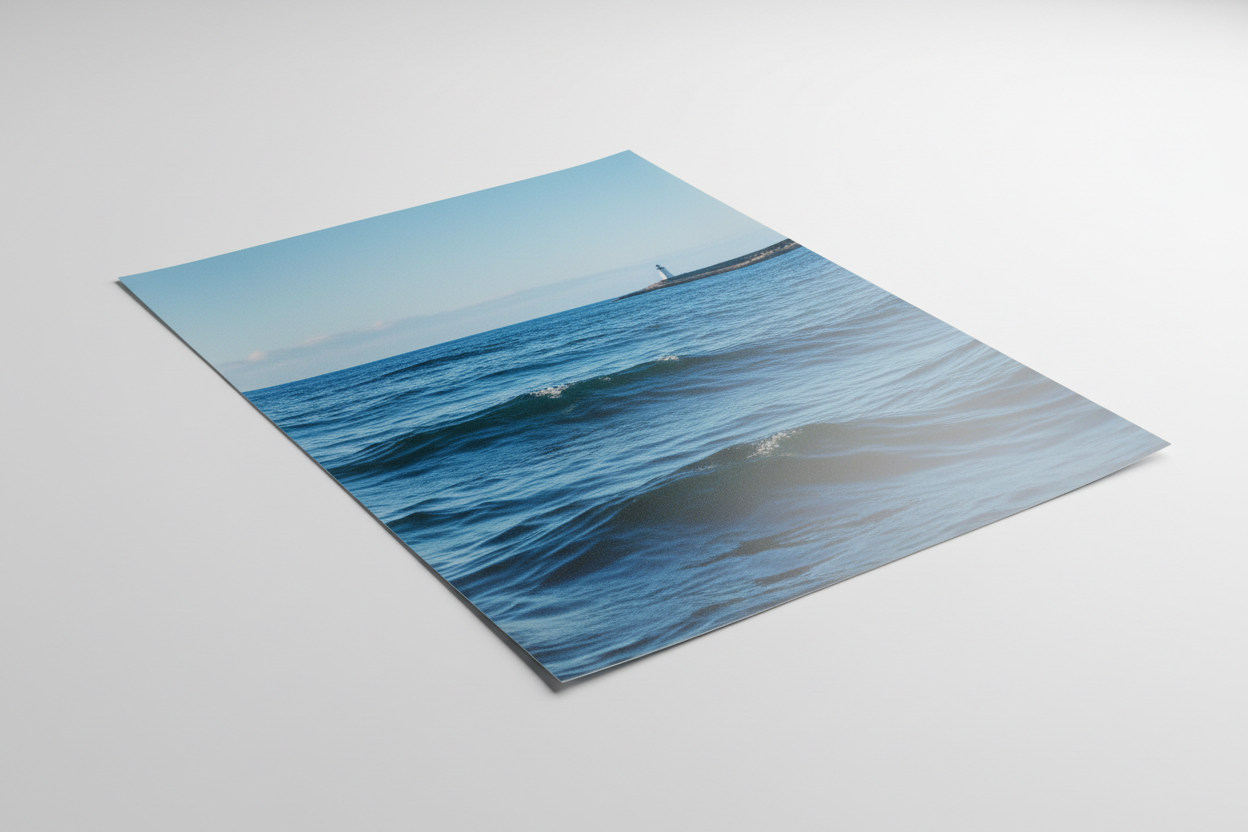 papier halbmatt (leicht glänzend)