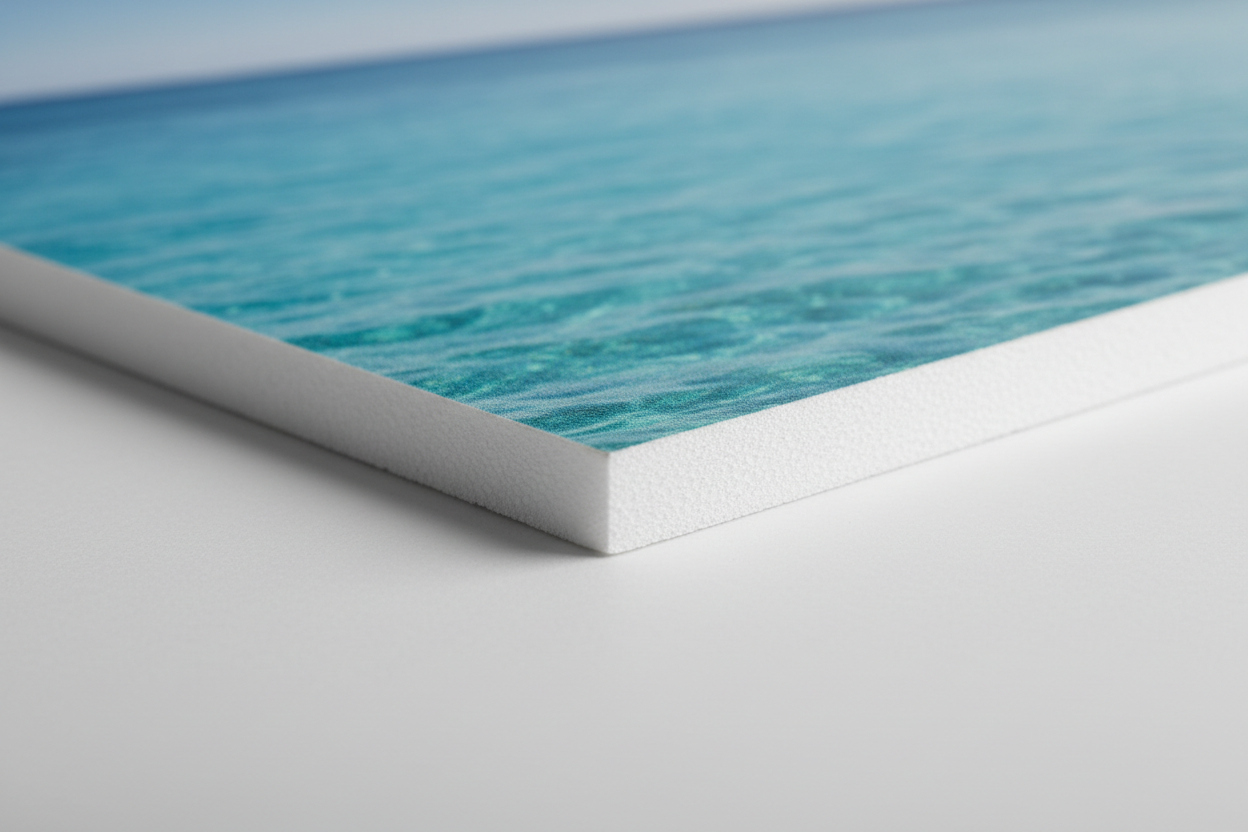 seitlich, damit man sieht das es eine Forex platte ist