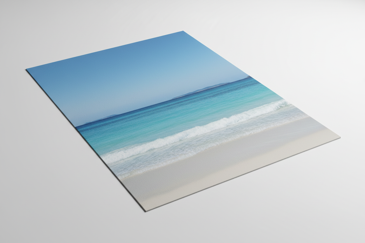 Weißer Hintergrund, matt noch stärker sichtbar